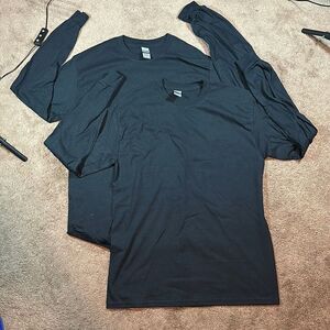 Two brand new unworn unwashed Mens for Gildan long sleeve t shirts